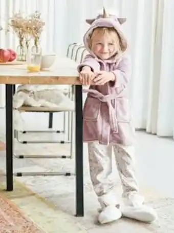 Vertbaudet Robe unicórnio em malha pelinho, para menina - violeta... promoção