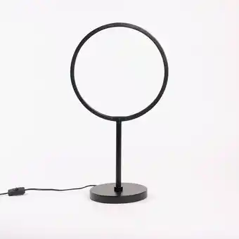 Gato Preto Candeeiro de mesa circle preto led promoção