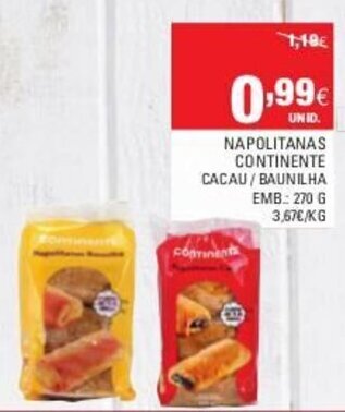 Napolitanas Continente 270g