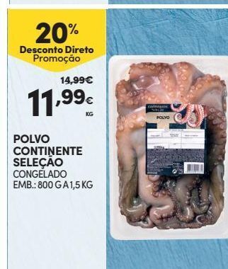 Continente Bom dia Polvo promoção