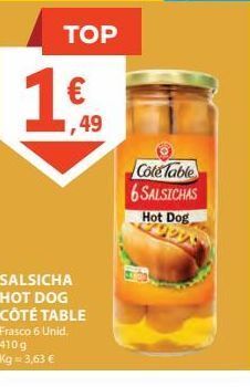 E.Leclerc Salsicha cote table promoção
