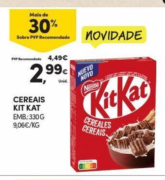 Continente Bom dia Cereais kit kat promoção