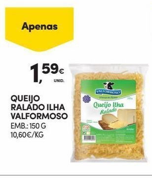 Continente Bom dia Queijo ralado valformoso promoção