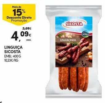 Continente Bom dia Linguiça promoção