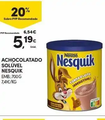 Continente Bom dia Achocolatado nesquik promoção