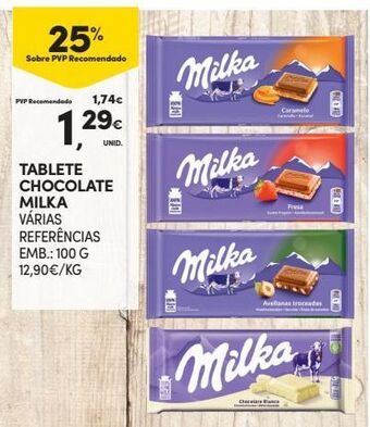 Continente Bom dia Chocolates milka promoção