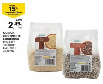 Continente Bom dia Quinoa continente promoção