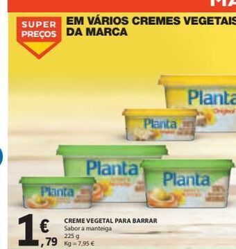 Cremes planta