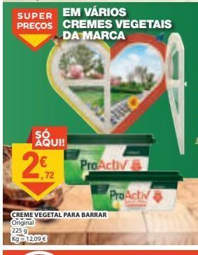 E.Leclerc Cremes vegetais proactiv promoção