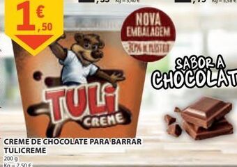 E.Leclerc Creme de chocolate tulicreme promoção