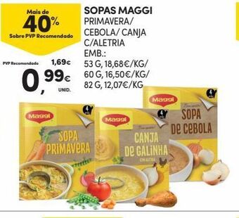 Continente Bom dia Sopa maggi promoção