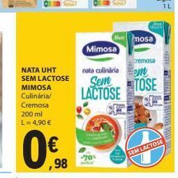E.Leclerc Leite creme mimosa promoção