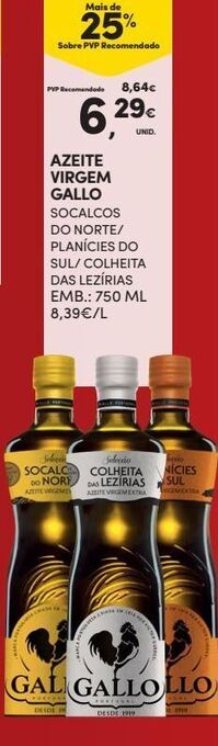 Continente Bom dia Azeite virgem gallo promoção