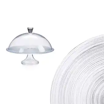 Prato para bolo circle em vidro com tampa 32cm