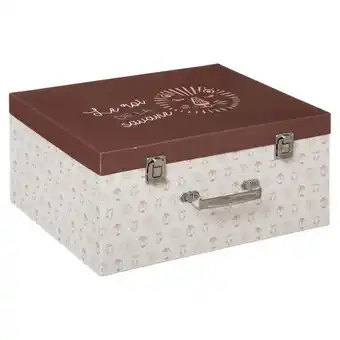 Hôma Caixa de arrumação sweet safari 17x36cm promoção