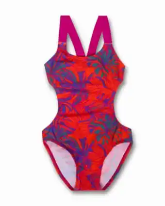 Fato de banho com estampado tropical para menina full bloom