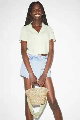 C&A Clockhouse - straw shoulder bag promoção