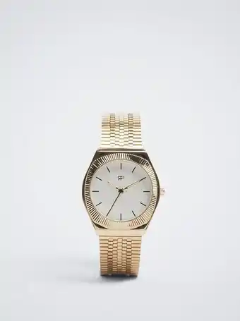 Relógio de aço dourado relógio de aço dourado