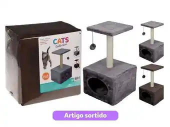 Auchan Ginásio gato cats collection quadrado 53cm promoção