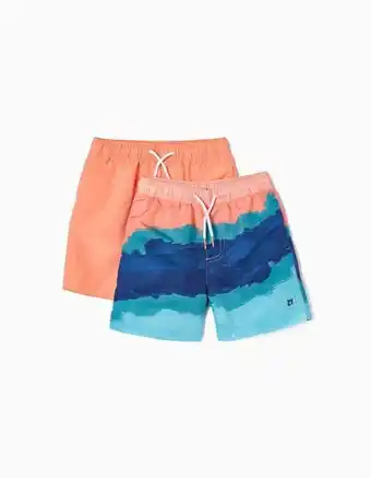 Zippy Pack 2 calções de banho para menino, azul escuro/ coral promoção