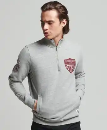 Superdry Vintage athletic henley sweatshirt promoção