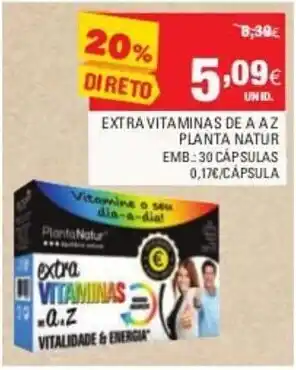 Extra Vitaminas de a AZ Planta Natur
