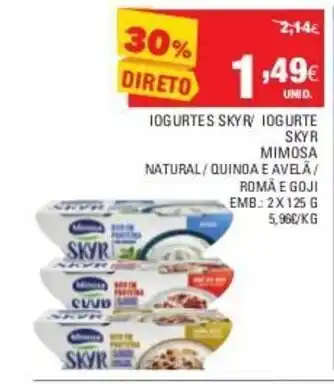 Iogurtes Skyr / Iogurte Skyr Mimosa 2x125g