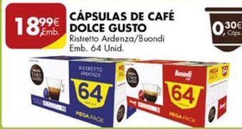 Pingo Doce Cápsulas de café dolce gusto promoção