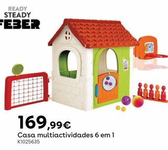 Toys R Us Feber - casa multiatividades 6 em 1 promoção