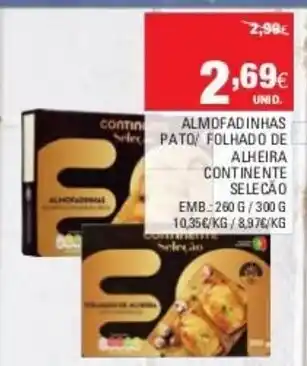 Continente Almofadinhas Pato/ Folhado de Alheira COntinente promoção