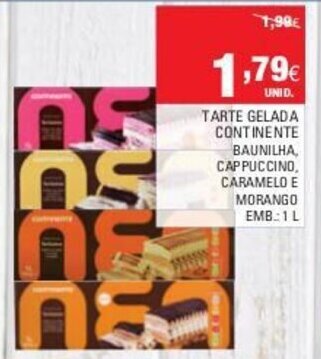 Tarte Gelada Continente 1L
