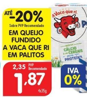 Minipreço Queijo fundido a vaca que ri promoção