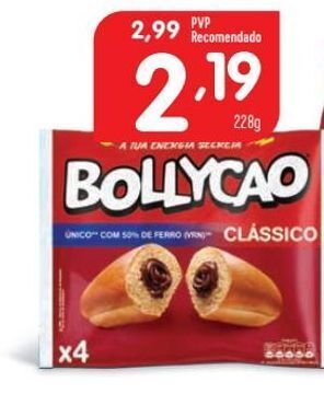 Minipreço Pão doce com chocolate bollycao promoção