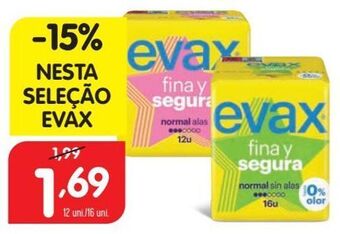 Minipreço Absorvente evax promoção