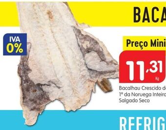 Minipreço Bacalhau salgado promoção