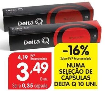 Cápsulas de café delta q