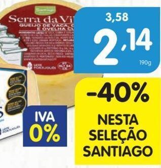 Minipreço Queijos santiago promoção