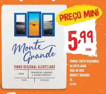 Minipreço Vinho tinto promoção