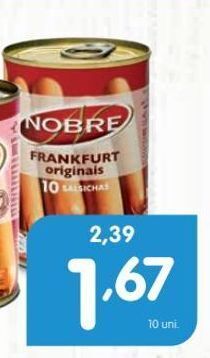 Minipreço Salsicha nobre promoção