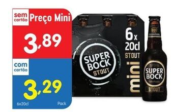 Minipreço Cerveja super bock promoção