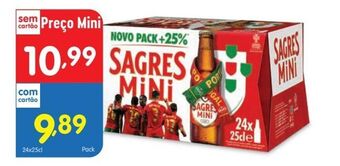 Minipreço Cerveja sagres mini promoção