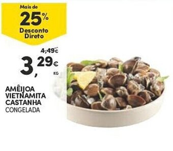 Continente AMEIJOA VIETNAMITA CASTANHA CONGELADA promoção