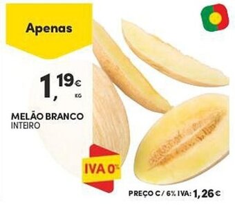 Continente MELÃO BRANCO INTEIRO promoção