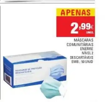 Máscaras Comunitárias Enerre Nivel 2 Descartáveis