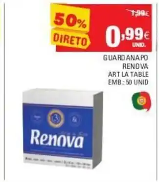 Continente Guardanapo Renova promoção