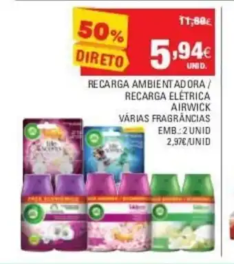 Continente Recarga Ambientador/ Recarga Eléctrica Airwick promoção