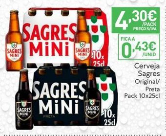 Recheio Cerveja sagres mini promoção