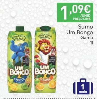 Recheio Sumo um bongo promoção