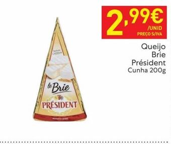 Recheio Queijo brie président promoção