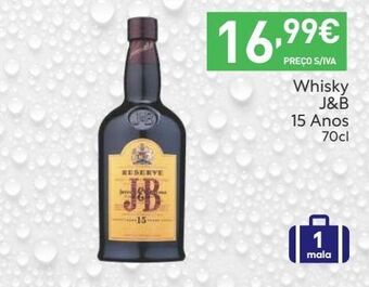 Recheio Uísque j&b promoção